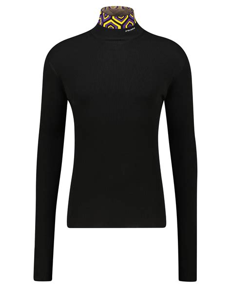 prada rollkragenpullover herren|Rollkragenpullover aus Stretch.